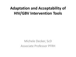 Michele Decker, ScD, MPH