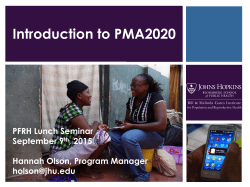 PMA 2020 - Gates Institute