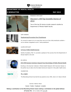 2015 spring e-newsletter