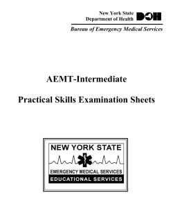 AEMT-I Practical Skills Exam Sheets