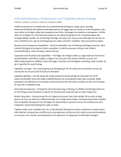 24. Internationalization, Globalization and Capability-Based Strategy - Sammanfattning.pdf