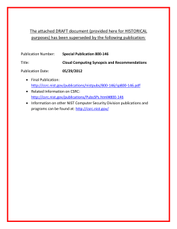 http://csrc.nist.gov/publications/drafts/800-146/Draft-NIST-SP800-146.pdf