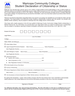 student declaration 3.2011