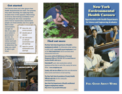 Environmental Health Careers