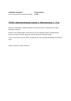 Litteraturlista, vt-16