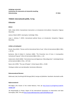 Litteraturlista, vt-16