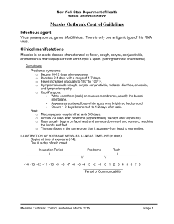 Chapter 3 - Measles