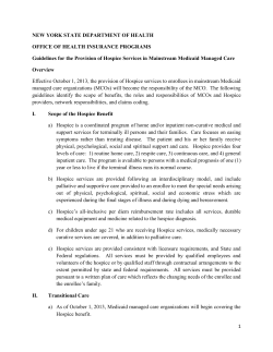 Guidelines for the Transition