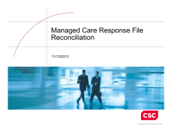Response File Reconciliation