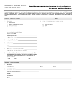 Contract Statement and Certification