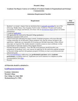 Non-degree/certificate in organizational and strategic communication