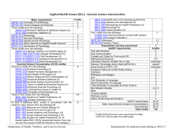 Exercise Science Courses