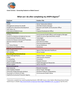 sample of current alumni jobs