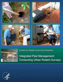 CDC IPM Urban Rodent Surveys