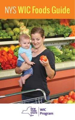 pictorial version of the WIC Foods Guide!
