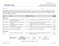Annual Update of CACFP Manual for Sponsoring Organizations of Day Care Homes (CACFP-3979H)