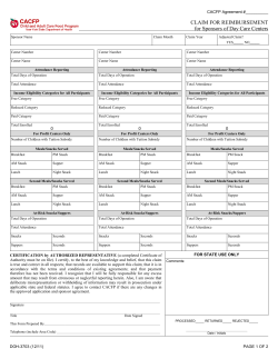 Claim for Reimbursement for Sponsors of Day Care Centers (DOH-3703) PDF FILL-IN FORMAT