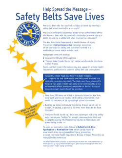 Help Spread the Message--Seat Belts Save Lives