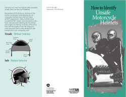 How to Identify Unsafe Motorcycle Helmets