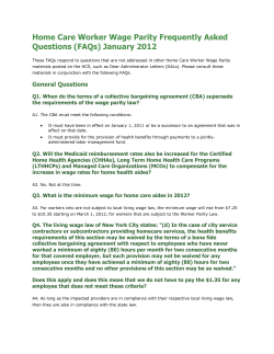 FAQs January 2012
