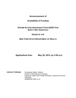 Final Solicitation and Forms