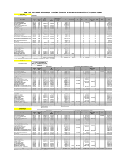 Safety Net IAAF 10-Day Report for CMS (1-21-15)