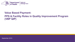 PPS Facility Roles in Quality Improvement Program