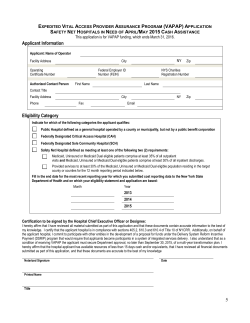 Application/Certification forms