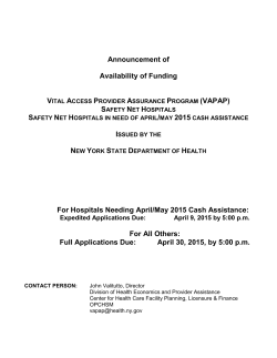 Announcement of Availability of Funding