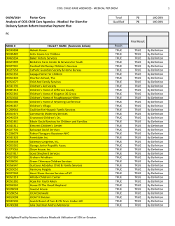 Eligible Safety Net Foster Care