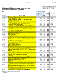 Assisted Living Program