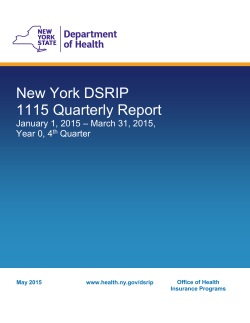 Fourth Quarter Report