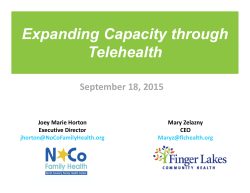 Expanding Capacity through Telehealth
