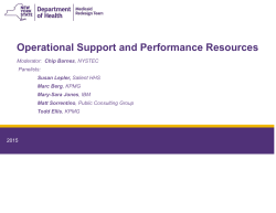 Learning Symposium Operational Support and Reporting Resources, Presentation