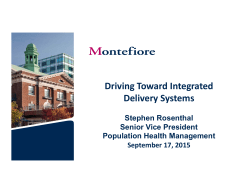 Driving toward Integrated Delivery Systems, Presentation