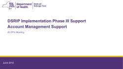 Implementation Phase III Support