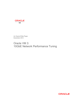 Oracle VM 3: 10GbE Network Performance Tuning