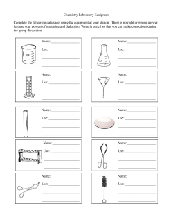 Lab Equipment Activity