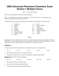 2002 Multiple Choice exam