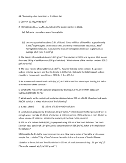 Dimensional Analysis problem set