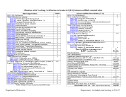 Science and Mathematics concentration