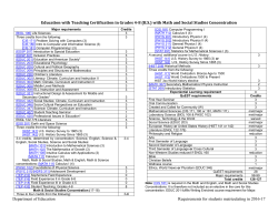 Mathematics and Social Studies concentration