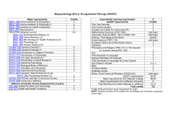 Biopsychology (B.S.) / MSOT in Occupational Therapy.