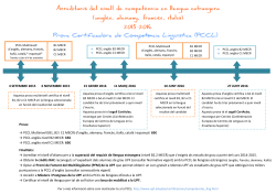 Calendari i modalitats PCCL 2015-2016