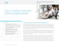 Cisco TrustSec