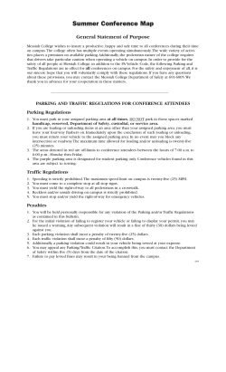 Summer Conference Rules and Regulations
