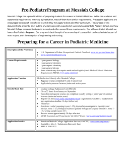 Pre-Podiatry