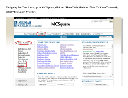 Sign up for our Text Message Alert System