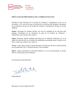 Facultat de Traducci i Interpretaci