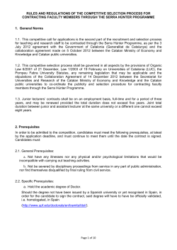 Rules and regulations